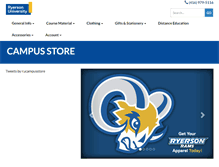 Tablet Screenshot of campusstore.ryerson.ca