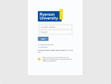 Tablet Screenshot of confluence.ryerson.ca